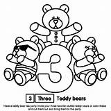 Coloring Pages Three Numbers sketch template