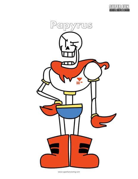 undertale papyrus coloring page cool coloring pages coloring pages