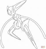 Deoxys Pokemon Coloring Pages Form Speed Printable Color Supercoloring Online Generation Colouring Template Print Choose Board sketch template