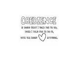 Obedience sketch template