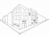 Perspective Point Two Easy Building Drawing House Grade Vanishing Points Line Getdrawings 7th Horizon sketch template