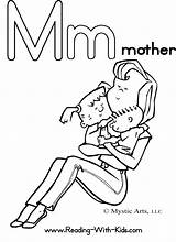 Coloring Pages Letter Mother Mom Alphabet Dad Number Mothers Kids Color Printable Resize Teresa Parents Mommy Print Colouring Sheet Getcolorings sketch template