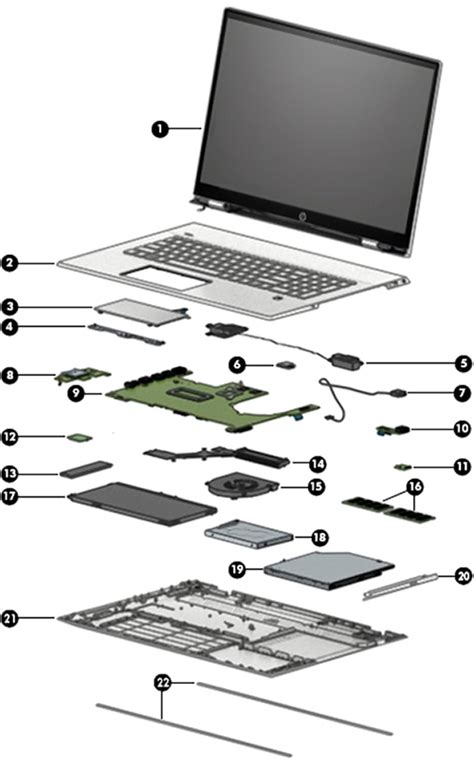 hp envy  ce laptop pc illustrated parts hp customer support