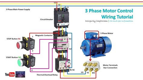 phase motor connection motor control circuit electrician training motor control wiring