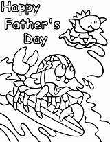 Fathers Krebs Krabbe Vatertag Ausmalbild Q1 sketch template
