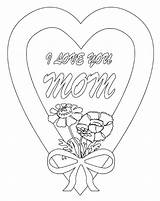 Coloring Mom Pages Getdrawings Hearts sketch template
