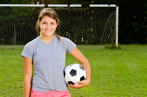 portrait of teen girl soccer player on field south island orthopedics
