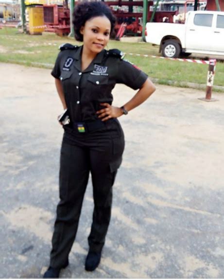 Is She The Prettiest Female Police Officer In Nigeria