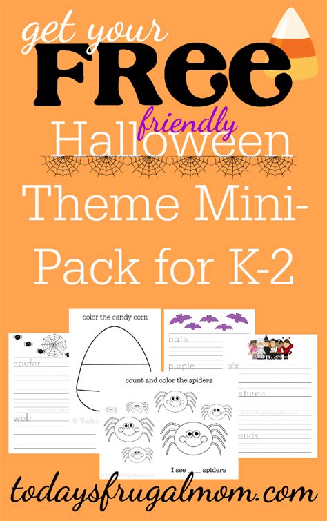 friendly halloween theme mini unit       family table