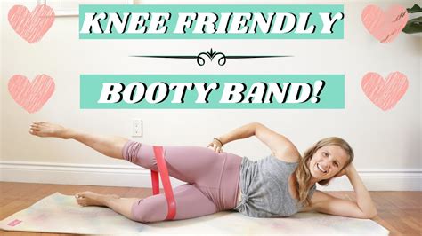 Knee Friendly Resistance Booty Band Workout 🍑💕 Toned Thighs And