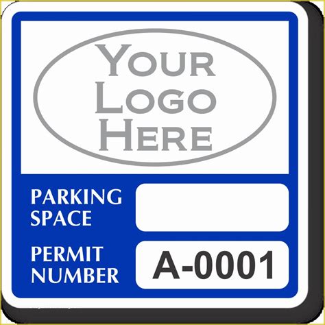 parking permit template   unique parking pass template