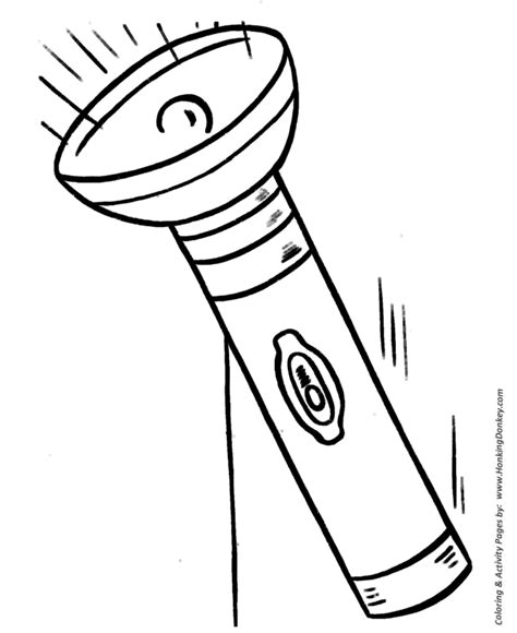 easy coloring pages flashlight easy coloring activity pages  prek