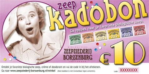 kadobon  zeepziederij borssenburg amsterdam