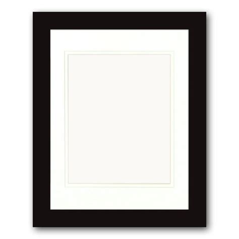 ptm images  opening      matted black portrait frame set