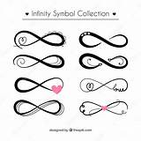 Infinity Symbol Vector Collection Color Word Copy sketch template