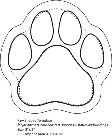 paw print template clipartsco