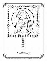 Coloring Rosary Pages Color Catholic Choose Board sketch template