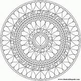 Mandala Coloring Pages Color Mandalas Heart Kaleidoscope Hearts Print Printable Teenagers Buddhist Kids Cool Books Teens Difficult Coloriage Pattern Flower sketch template