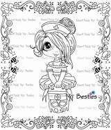 Besties Coloring Digi Rx Nurse Stamp Instant Doll Dr Well sketch template