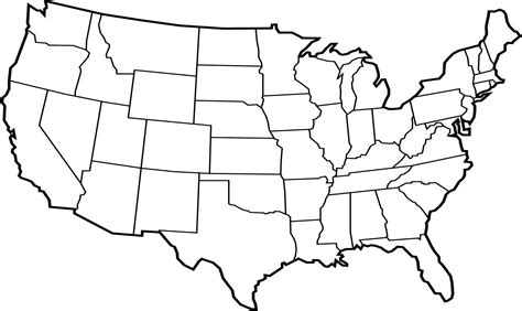 drab blank map usa  images www