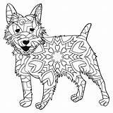 Colorear Perro Terrier Perrito Fáciles Tablero Labrador sketch template