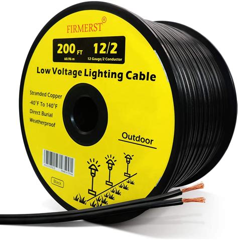 firmerst   voltage wire outdoor landscape lighting cable  feet walmartcom walmartcom