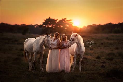 professionele fotoshoot met de paarden