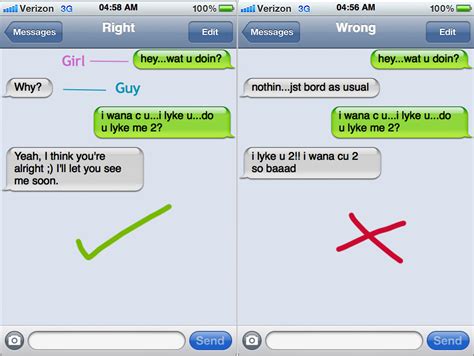 text message examples  attract women  modern man