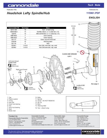 headshok lefty spindlehub manualzz