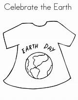 Coloring Shirt Earth Campaign Pages Undershirt Tee Getdrawings Getcolorings Sheet sketch template