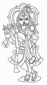 Krishna Coloring Pages Vishnu Printable Drawing Hindu God Lord Kids Colouring Avatar Drawings Sketch Dashavatar Outline First Gods Coloringpagebook Shiva sketch template