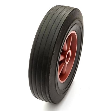 2 Heavy Duty 10 Inch Wheel Solid Rubber Tyre 255mm 200kg Dinghy