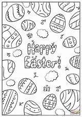Easter Doodle Coloring Happy Pages Printable Printables Super Doodles Colouring Book Choose Board sketch template