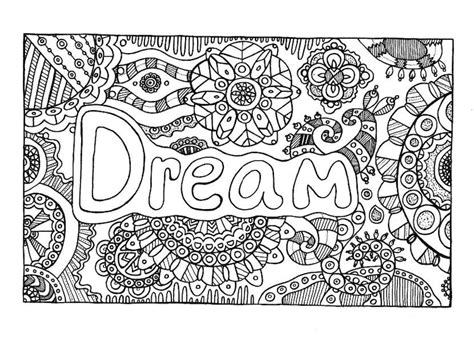 dream coloring page coloring book pages printable adult etsy
