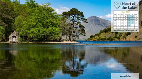 Free Desktop Calendars Wallpapers 2019 Heart Of The Lakes