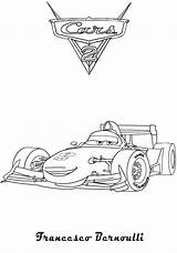 Francesco Cars Coloring Bernoulli Printable Pages Disney Ecoloringpage Movie Cars2 Template sketch template