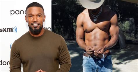 Jamie Foxx Flexes Ripped Body In Topless Photo As He Bulks Up To Play