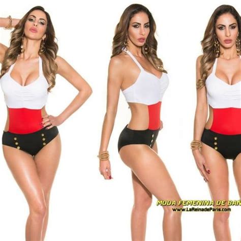 comprar trikini de moda tricolor online bañadores de mujer baratos lareinadeparis