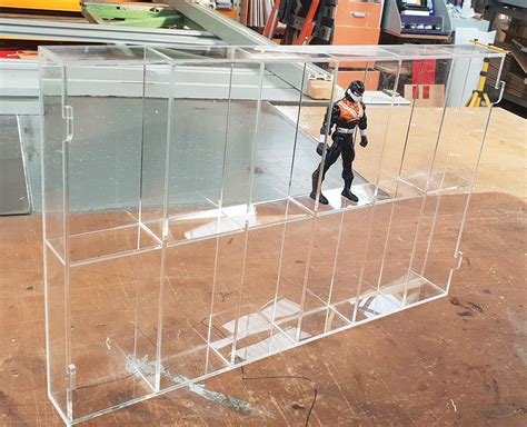 display case large action figures footpath   signs