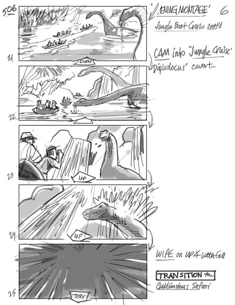 check  tons   jurassic world storyboards  reveals unused