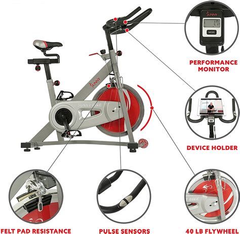 exercise bike zone sunny health fitness pro ii sf  indoor cycle spin bike review