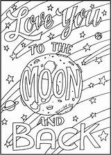 Coloring Pages Moon Back Adult Printable Adults Quotes Sheets Books Pnterest Choose Mandala Book Board Divyajanani sketch template