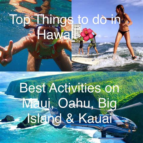 hawaii activities ideas vacation planning