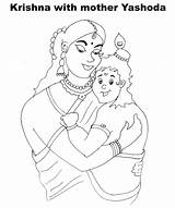 Krishna Janmashtami Shri Vishnu Familyholiday sketch template
