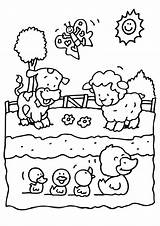 Lente Kleurplaat Kids Coloring Pages Nl Farm Kindergarten Drawings Visit sketch template