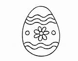 Easter Daisy Egg Coloring Coloringcrew sketch template