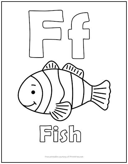 ff letter colouring pages