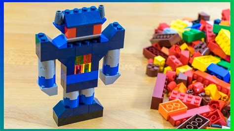 lego classic  como construir  robot  piezas lego   ninos youtube