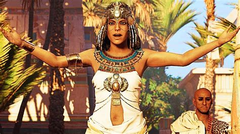 assassin s creed origins caesar vs cleopatra 4k trailer gamescom 2017