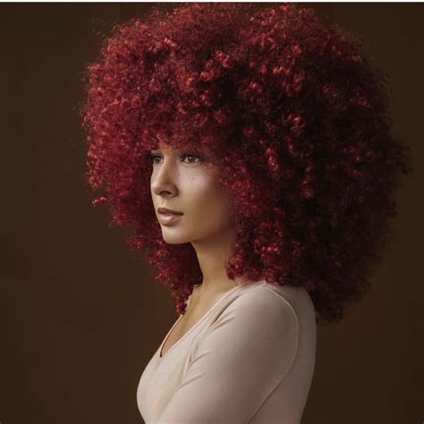 Red Head Big Fluffy Afro Natural Hair Crush Curly